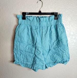 Tyler boe linen Pull On Super High Rise shorts Sz M